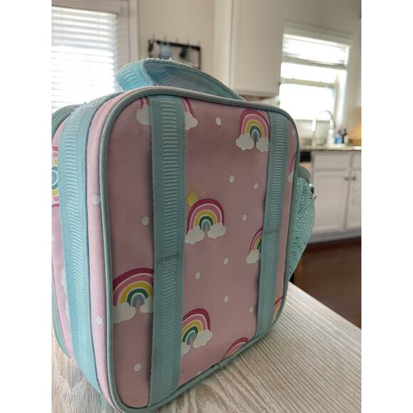 Pottery Barn Kids Mackenzie Pink Rainbow Glow in Dark‎ Lunch Box Mono “Chandler” - Picture 6 of 8